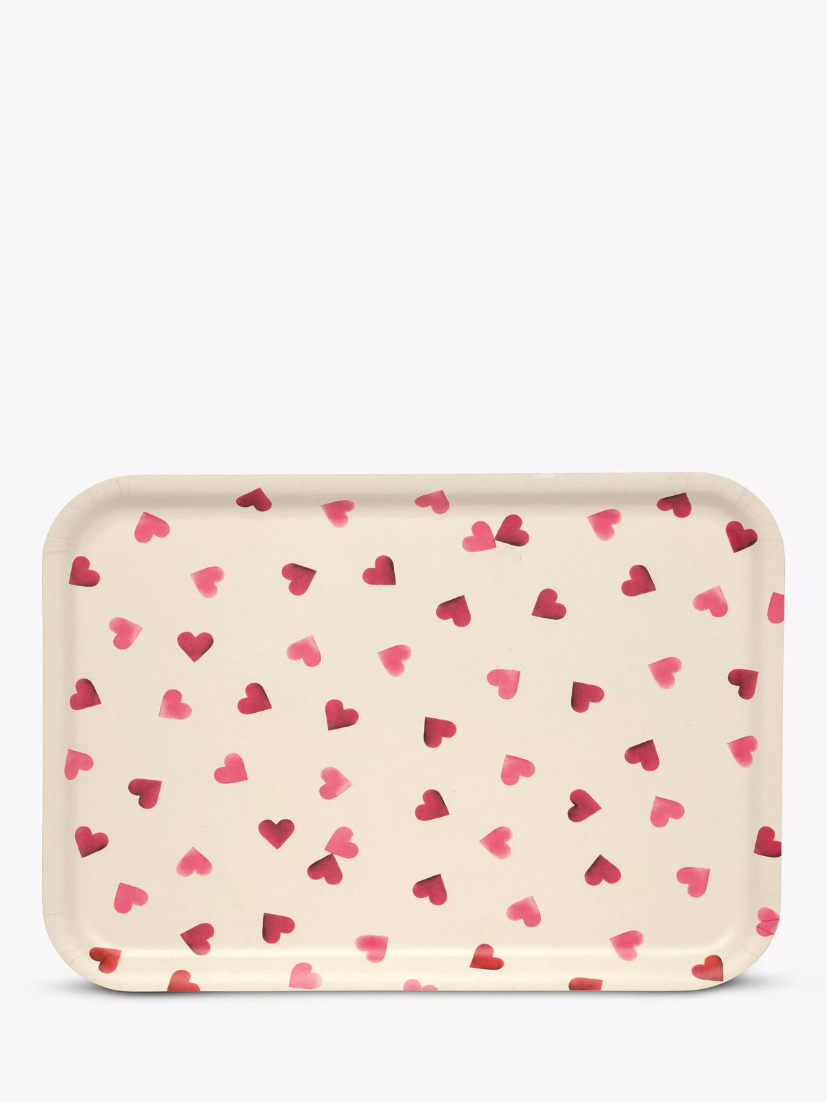 Emma Bridgewater pink hearts birch wood serving tray - British product
