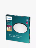 Philips Super Slim CL550 ceiling light black 25cm diameter - British product
