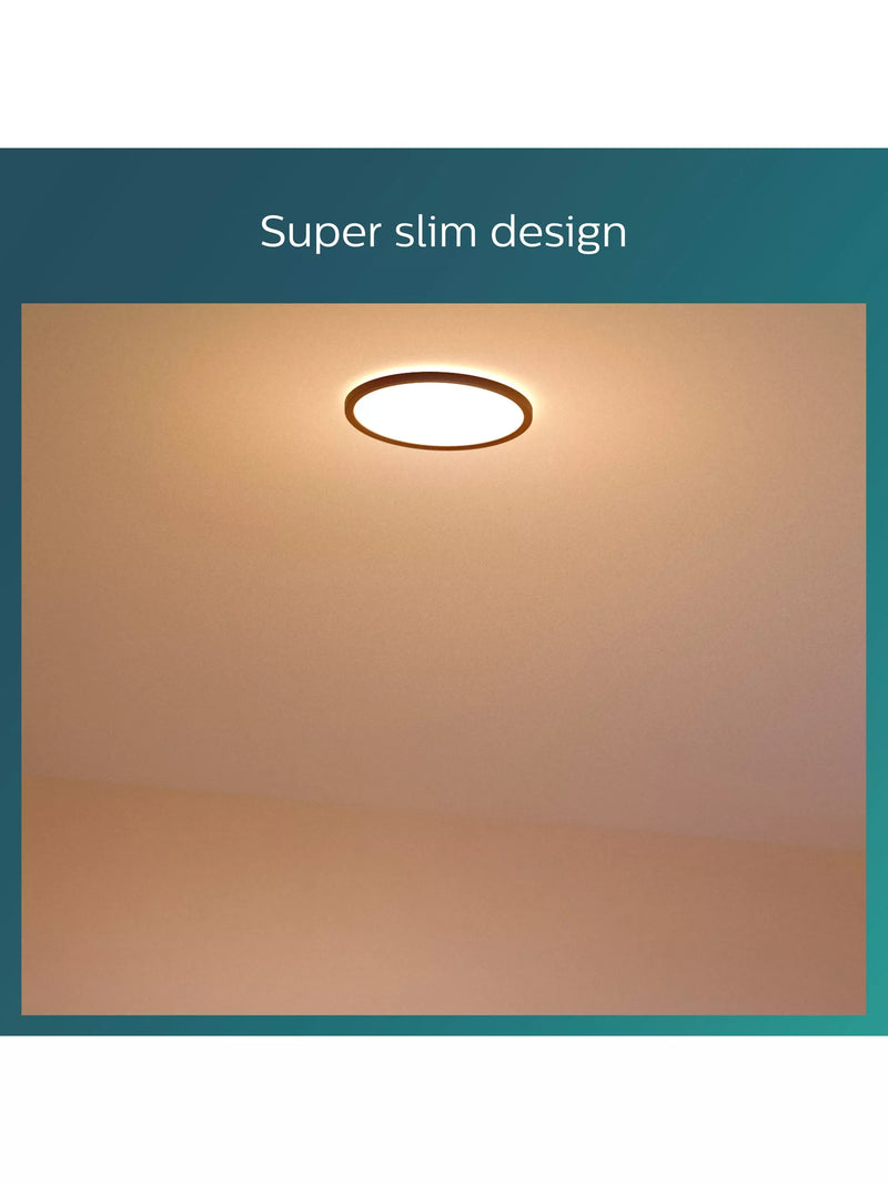 Philips Super Slim CL550 ceiling light black 25cm diameter - British product