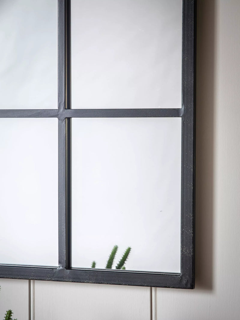 John Lewis arched wall mirror black 120x80cm, imported from the UK