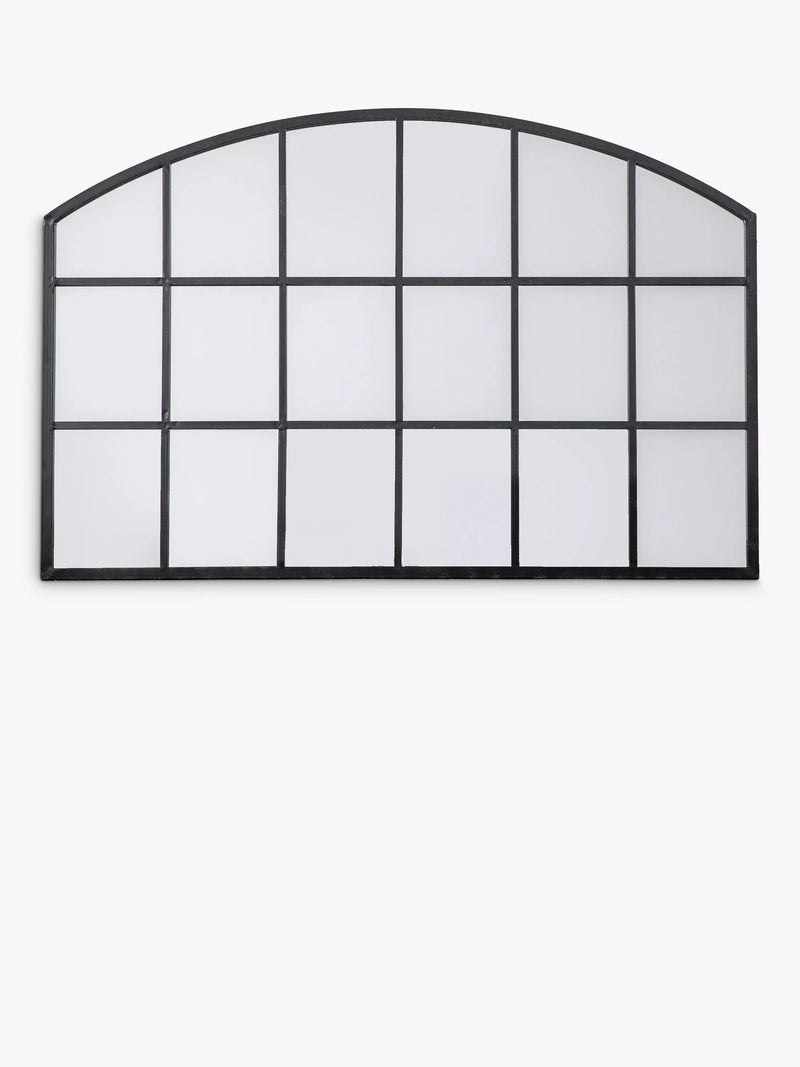 John Lewis arched wall mirror black 120x80cm, imported from the UK