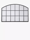 John Lewis arched wall mirror black 120x80cm, imported from the UK