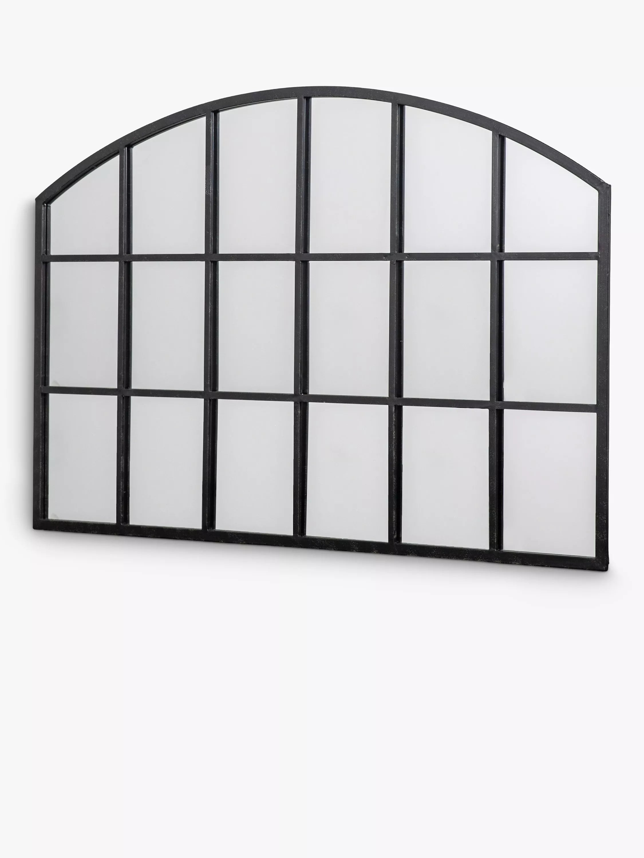 John Lewis arched wall mirror black 120x80cm, imported from the UK