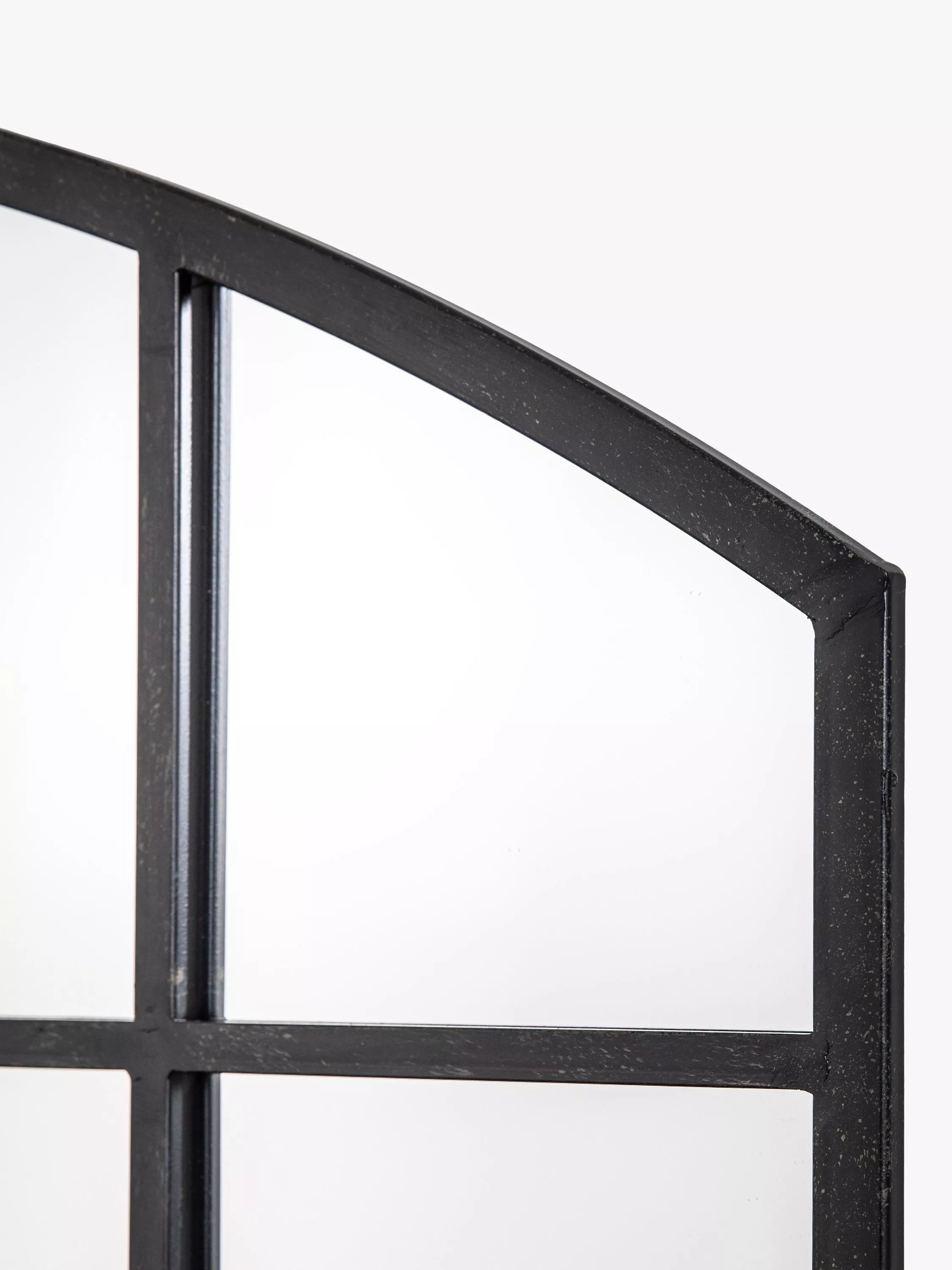 John Lewis arched wall mirror black 120x80cm, imported from the UK