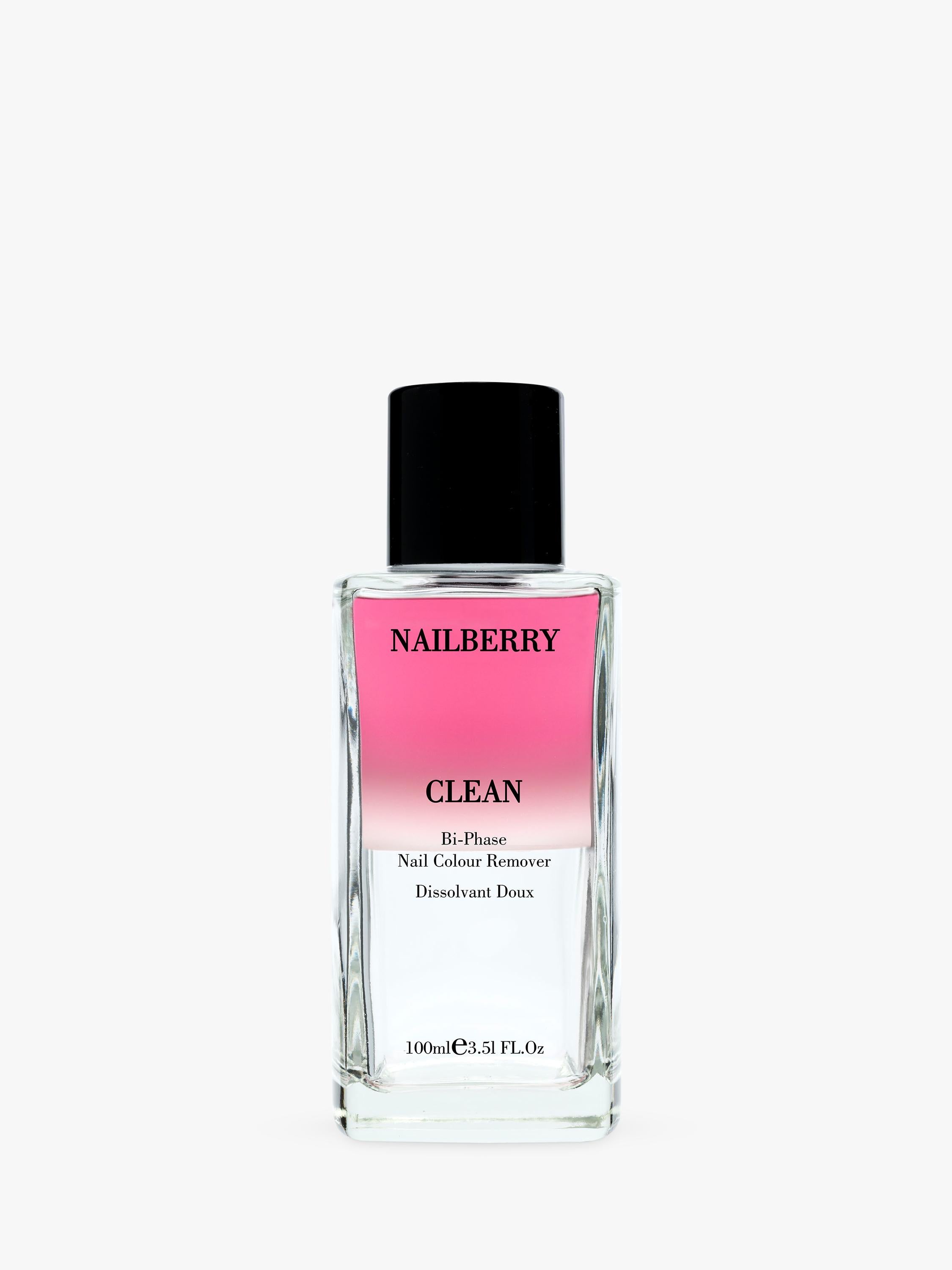 Nailberry Clean Bi-Phase Nail Colour Remover 100ml, imported from the UK