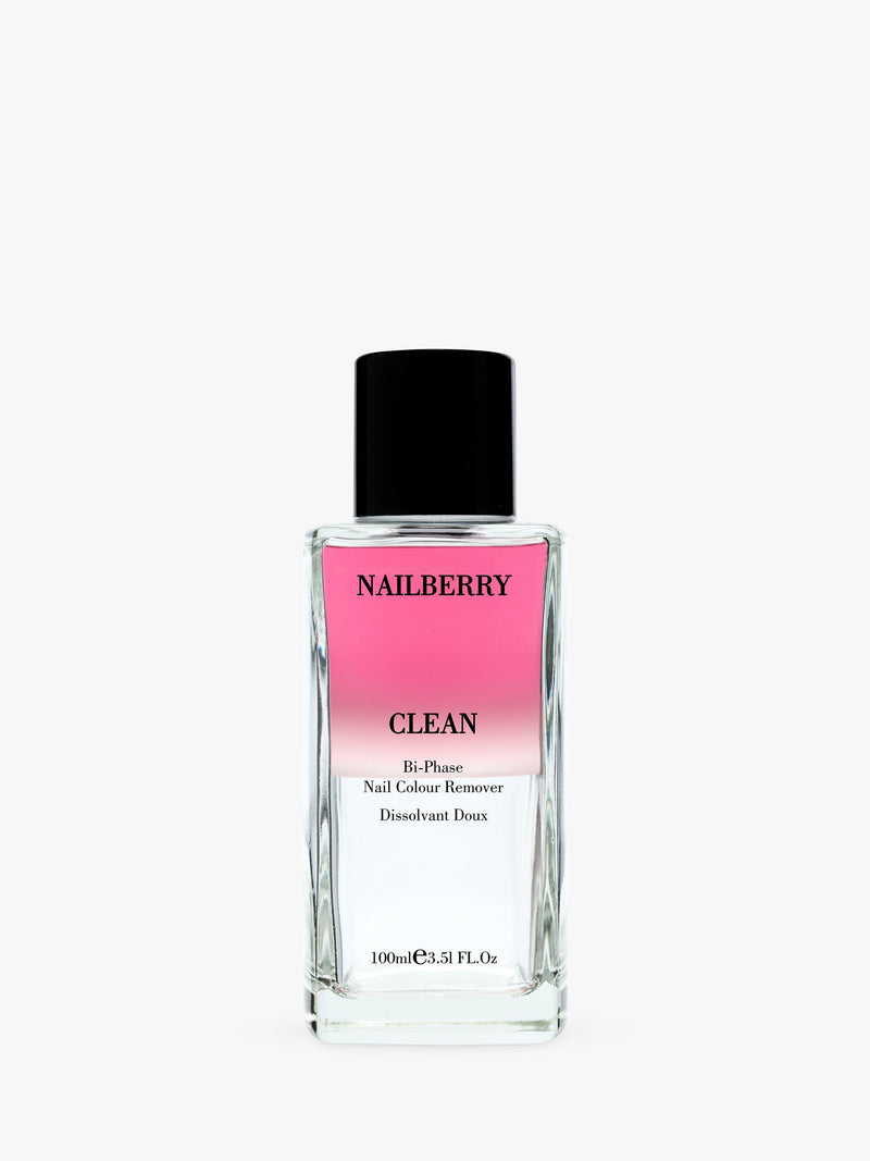 Nailberry Clean Bi-Phase Nail Colour Remover 100ml, imported from the UK