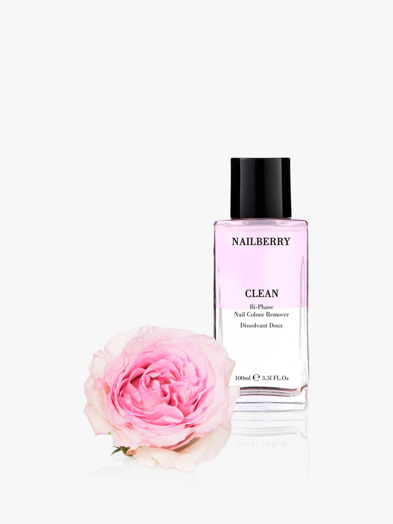 Nailberry Clean Bi-Phase Nail Colour Remover 100ml, imported from the UK