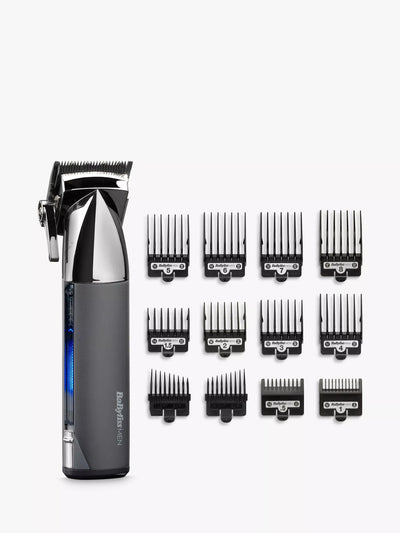 BaByliss Super X-Metal Series Trådløs Hårklipper, Grå