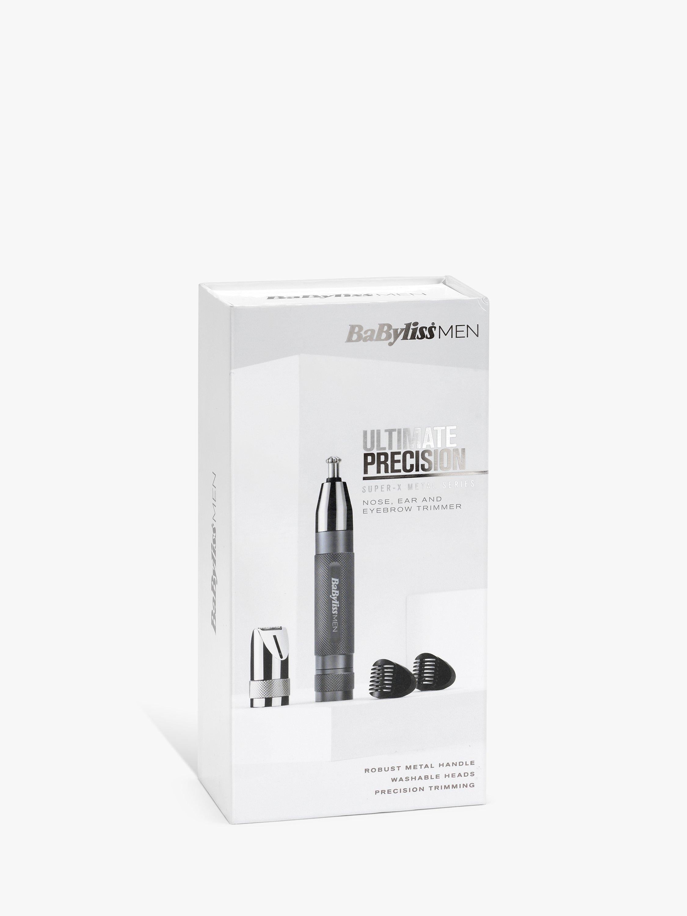 BaByliss Super-X Metal Nose Ear Eyebrow Trimmer Grey - British product