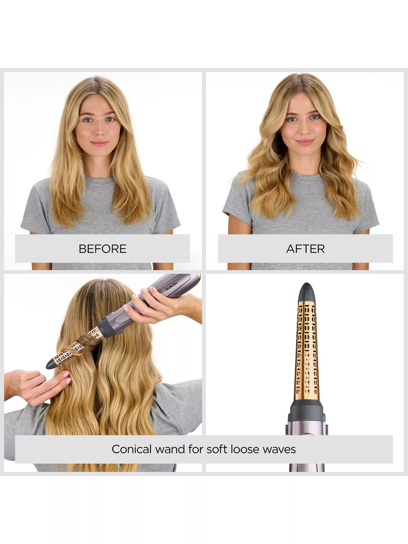 BaByliss Air Style 1000 hot air hair styler metallic - British product