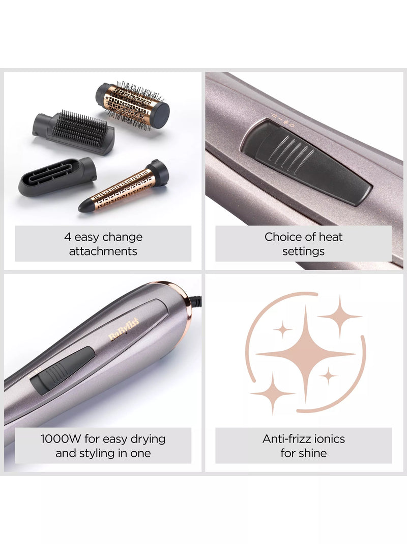 BaByliss Air Style 1000 hot air hair styler metallic - British product