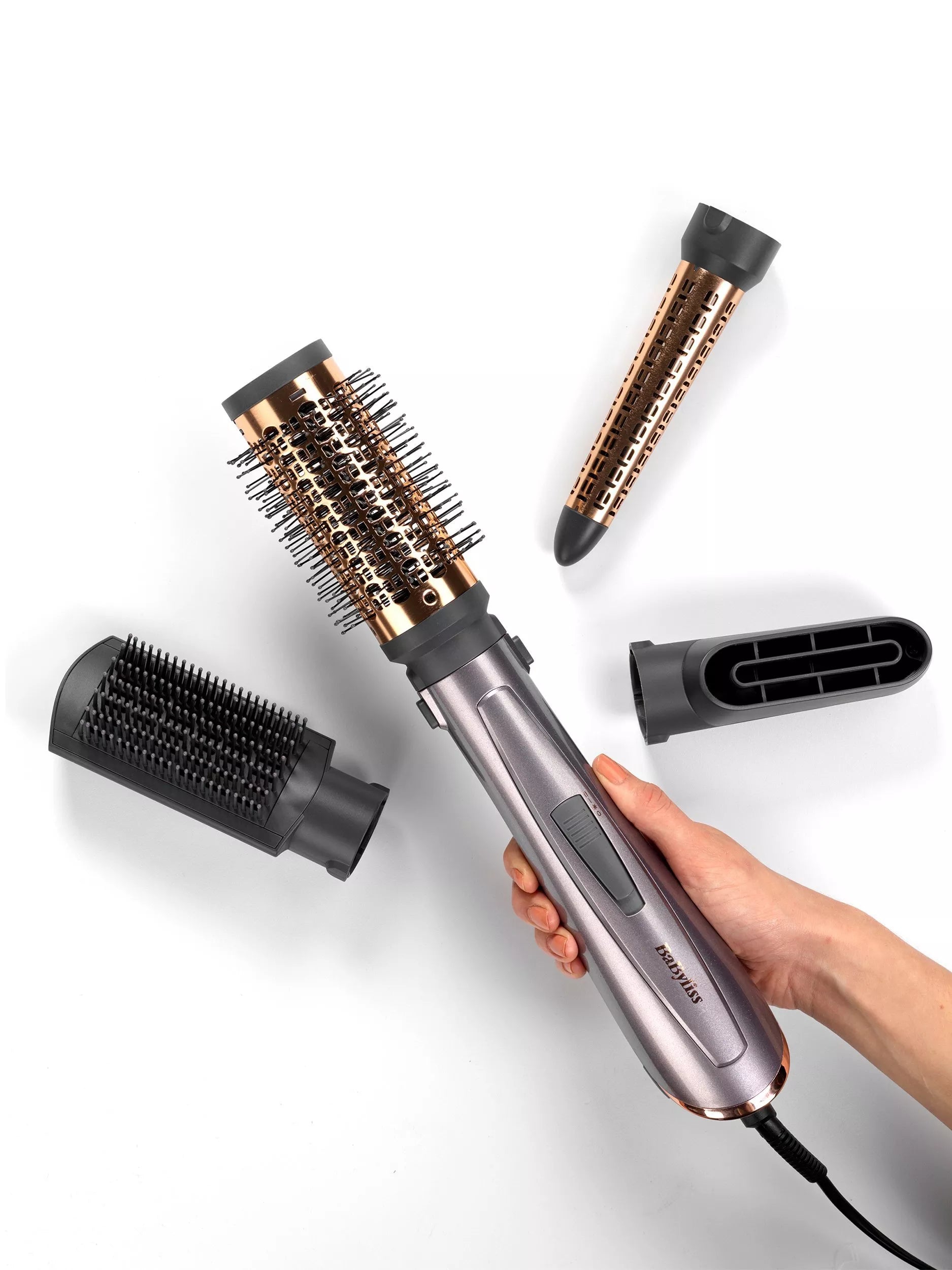 BaByliss Air Style 1000 hot air hair styler metallic - British product
