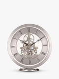 Acctim Skeleton Mantel Carriage Clock Silver 13cm - British product
