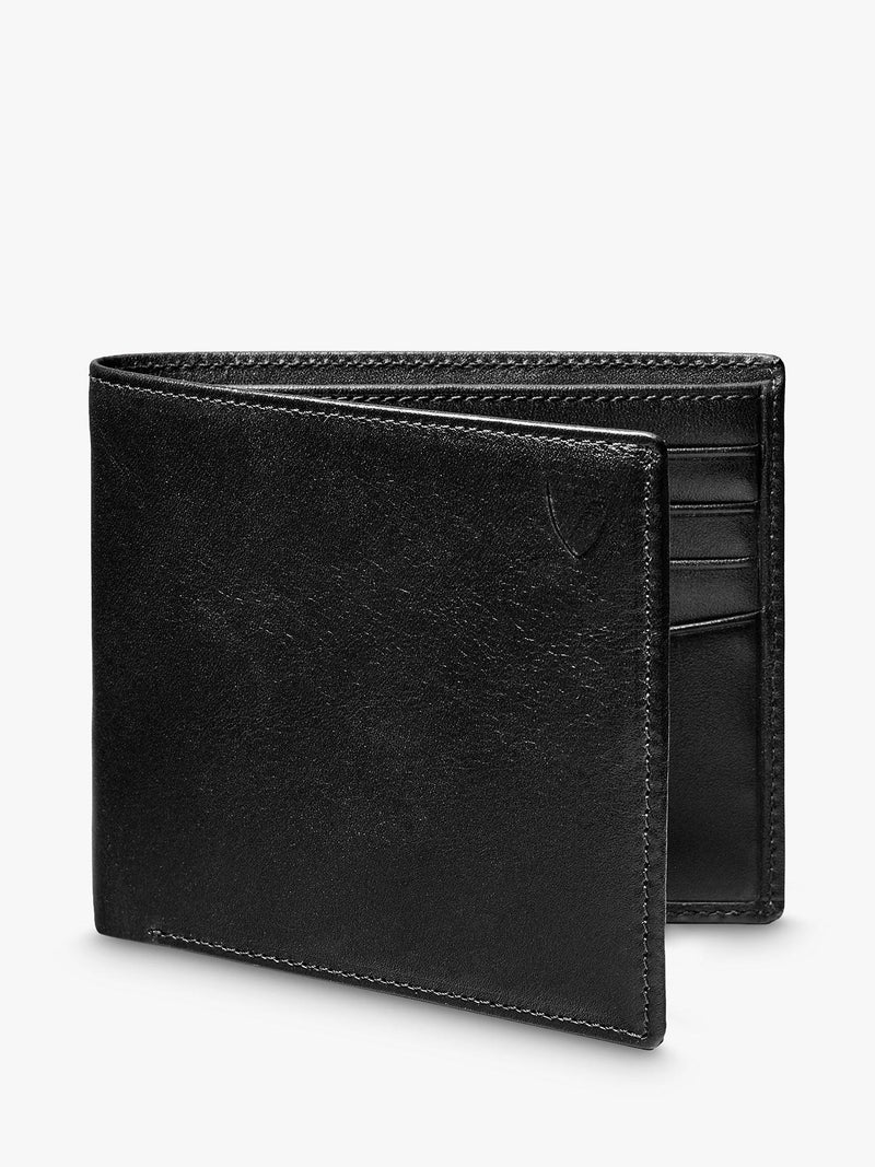 Aspinal of London classic smooth leather billfold wallet - British product