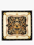 Aspinal of London signature shield silk square scarf 90cm, UK version