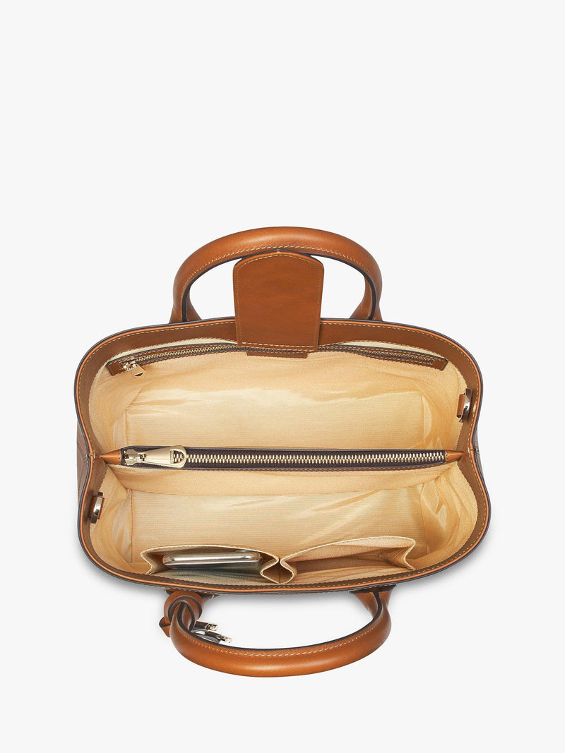 Aspinal of London smooth leather tote bag - British product