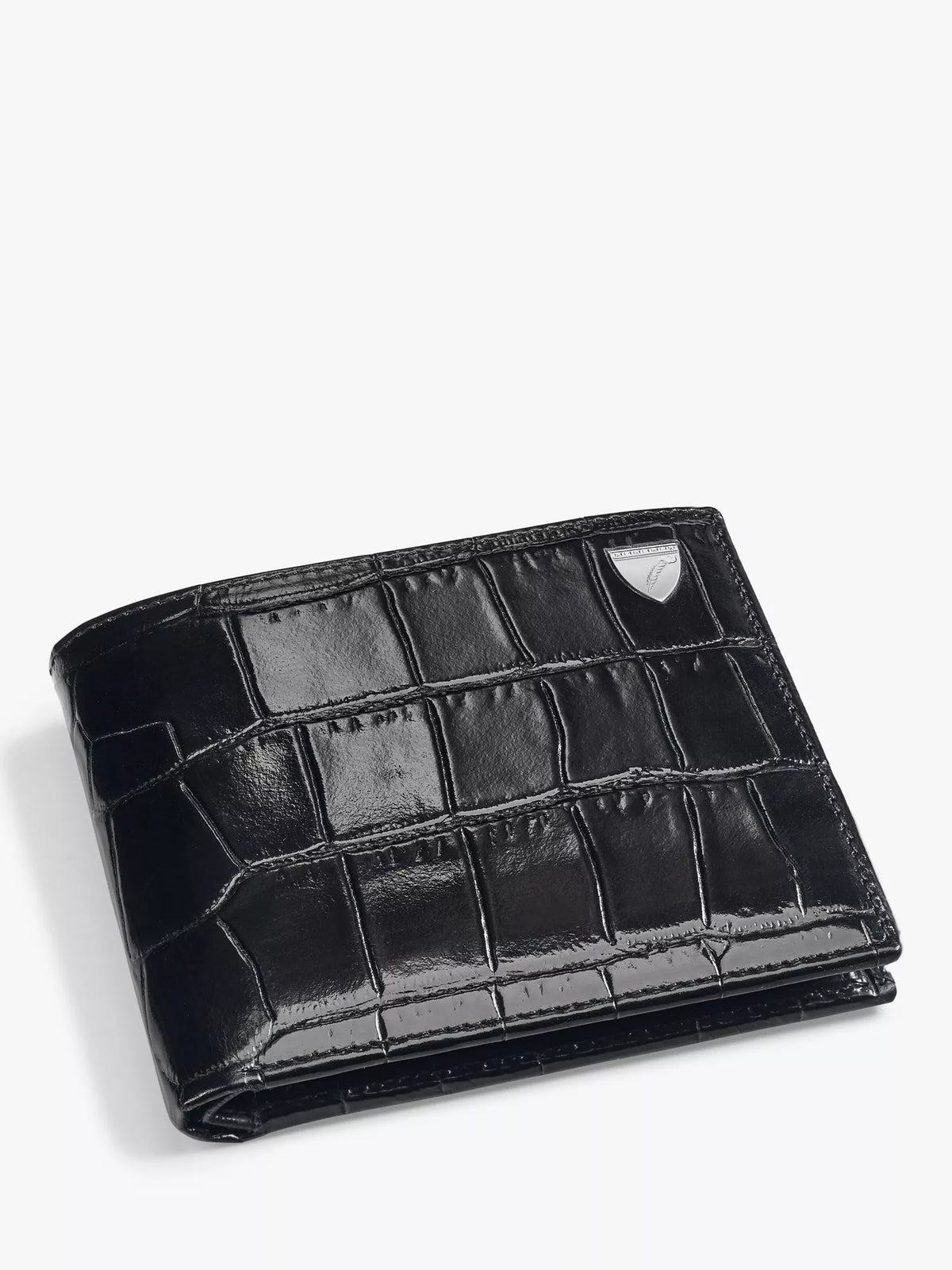 Aspinal of London croc leather coin wallet, imported from the UK