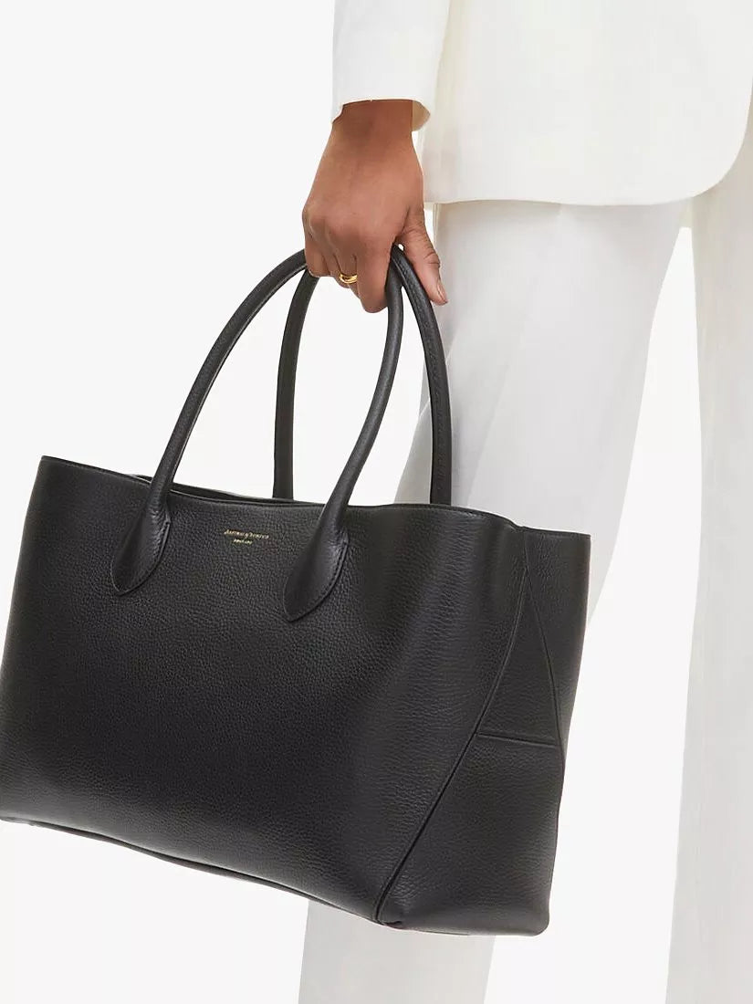 Aspinal of London Large London Pebble Leather Tote (British brand)