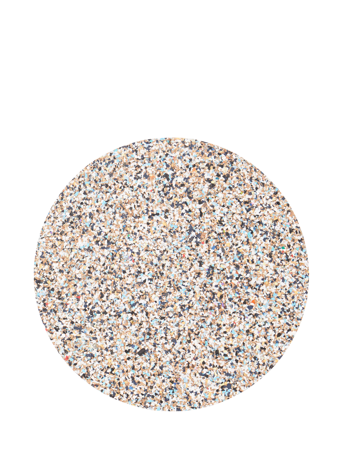LIGA Beach Clean cork round placemats Multi set of 4, UK version