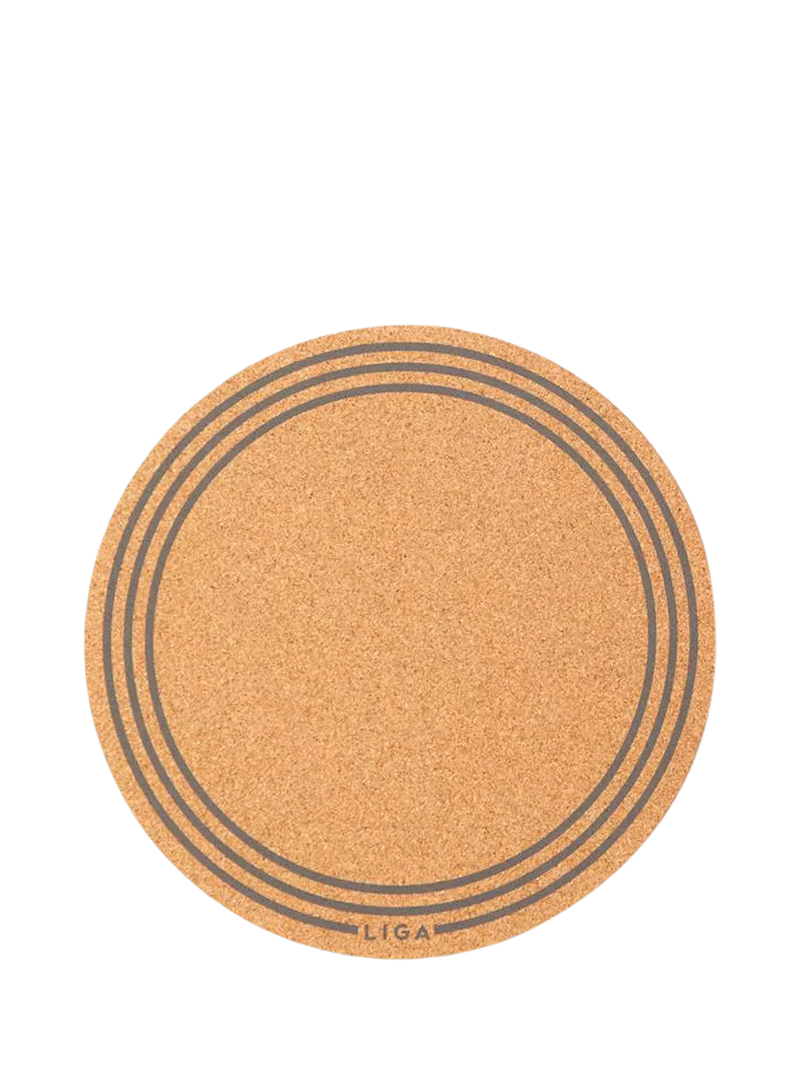 LIGA round cork placemats set of 6 natural, imported from the UK