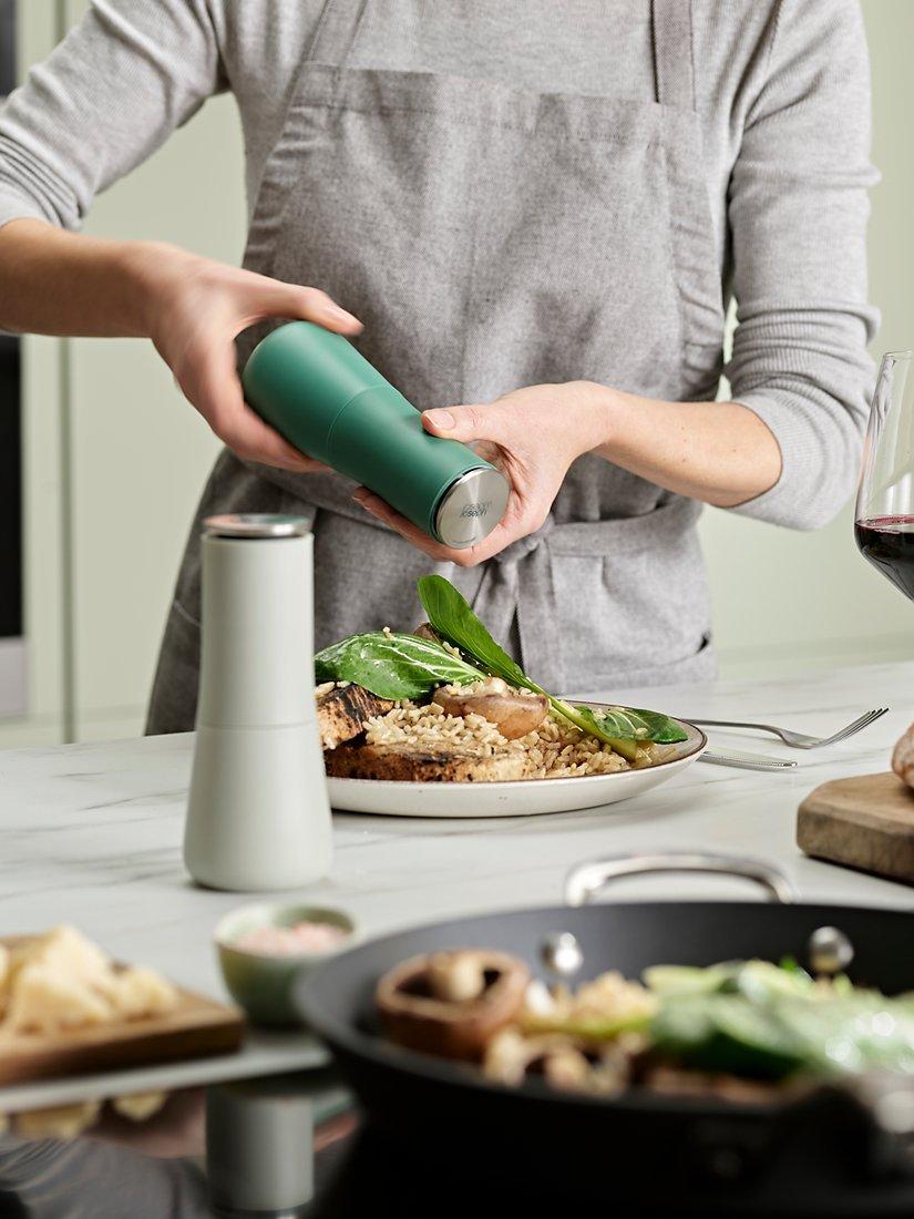 Joseph Joseph salt and pepper mills set of 2 sage, UK version