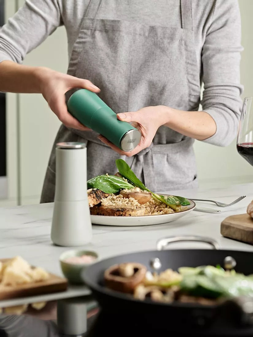 Joseph Joseph salt and pepper mills set of 2 sage, UK version