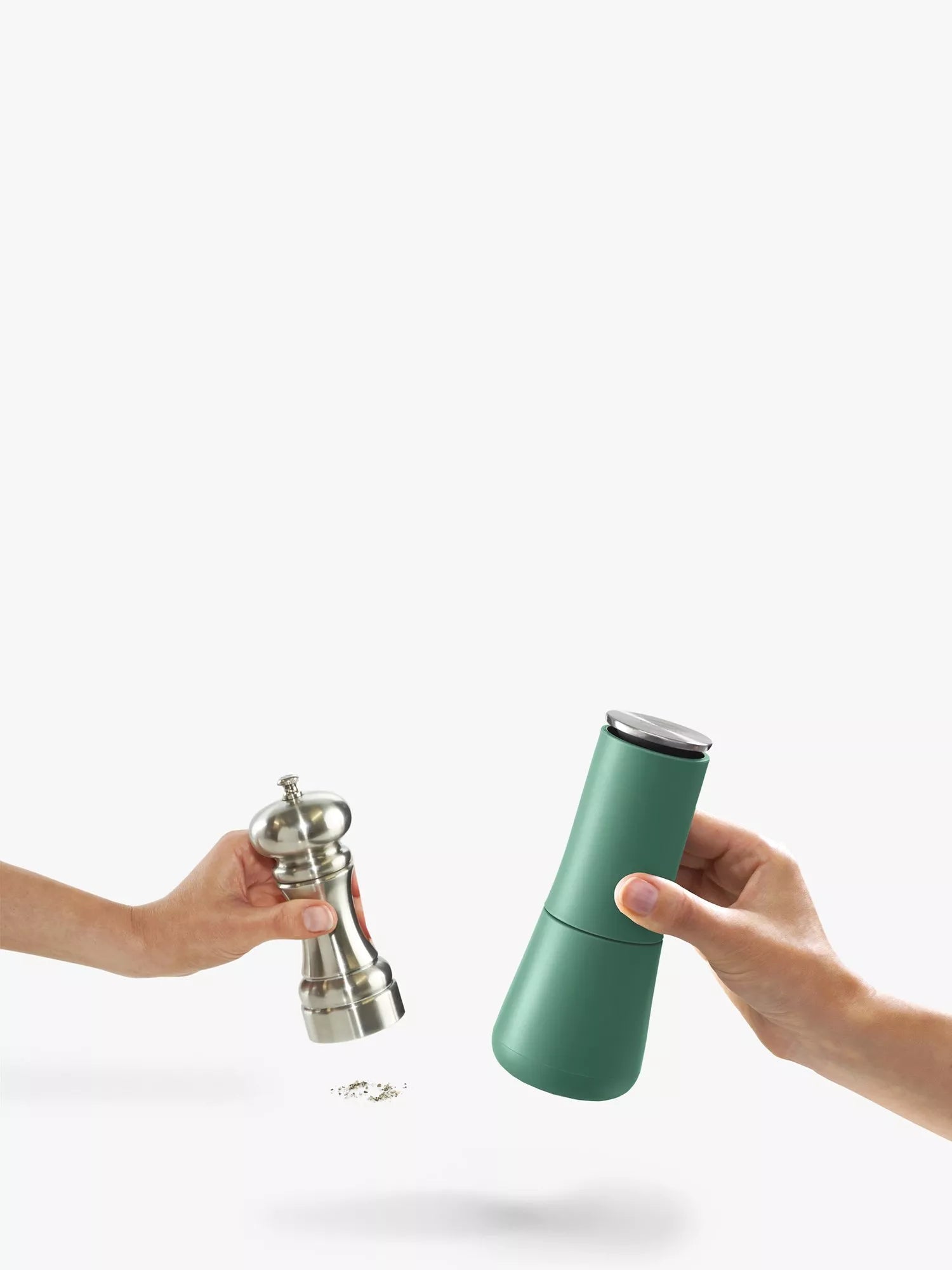 Joseph Joseph salt and pepper mills set of 2 sage, UK version