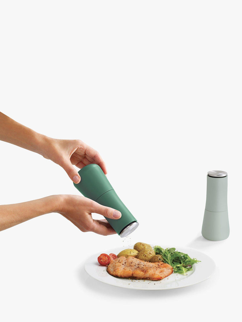 Joseph Joseph salt and pepper mills set of 2 sage, UK version