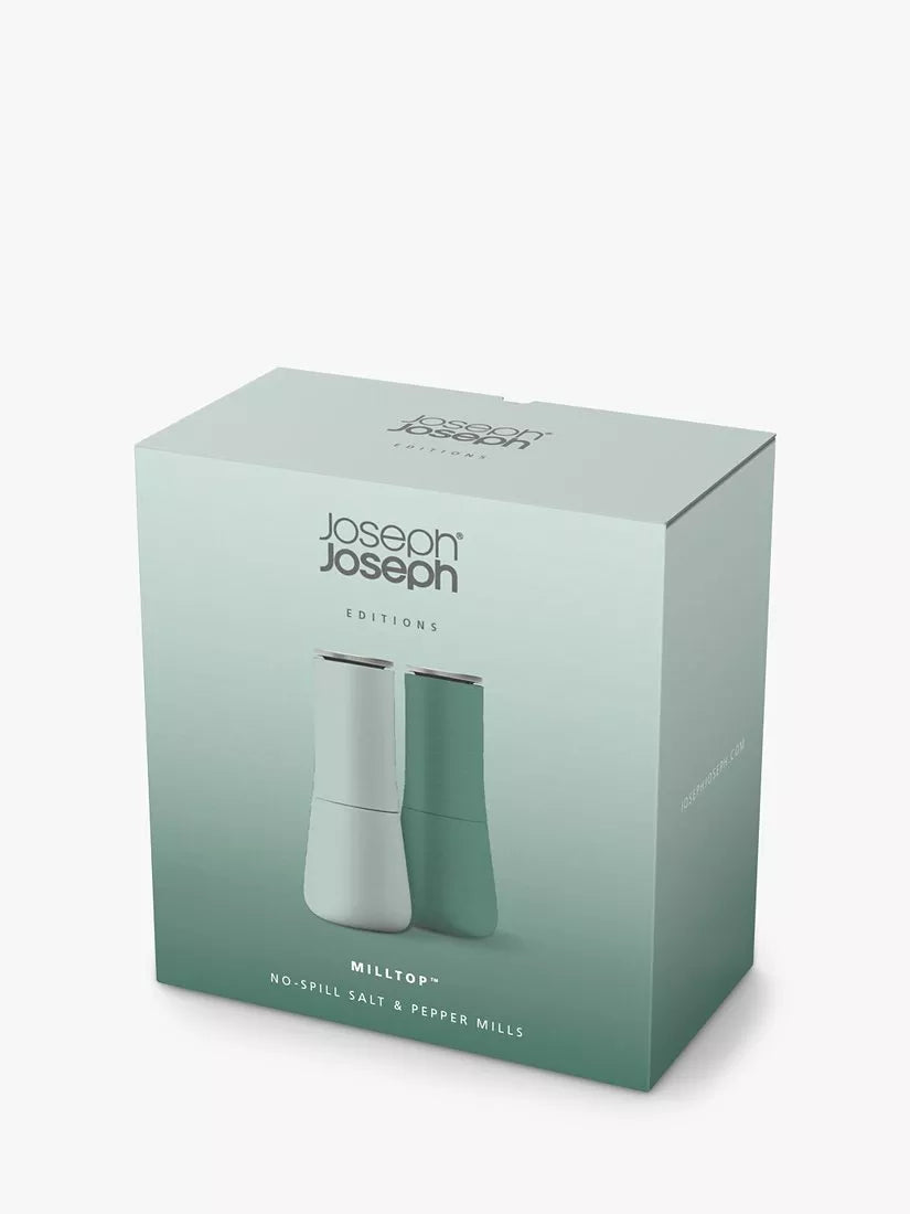 Joseph Joseph salt and pepper mills set of 2 sage, UK version