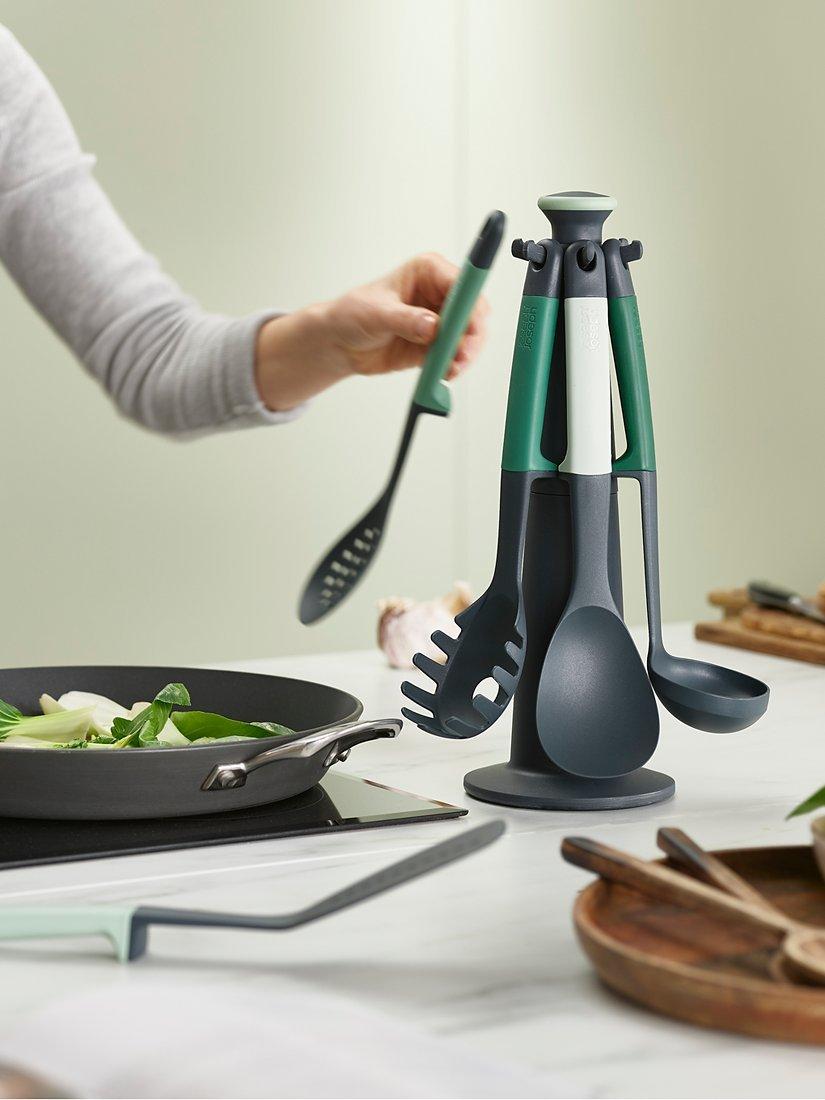 Joseph Joseph Kitchen Utensil Set Sage Set of 6, imported from the UK