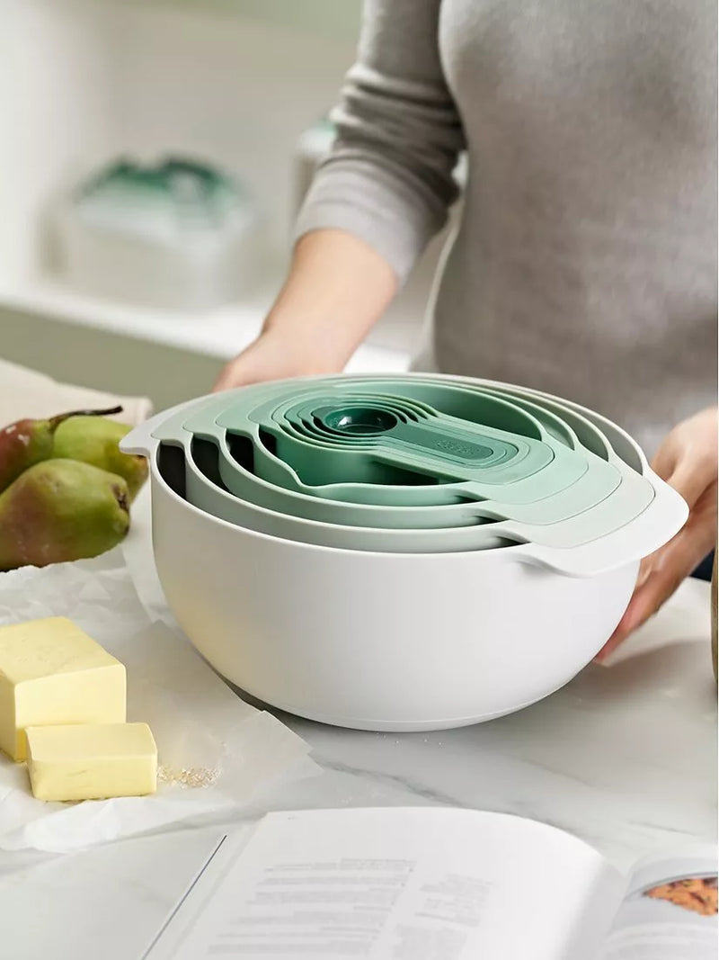 Joseph Joseph mixing bowls set Sage 9-piece - British product