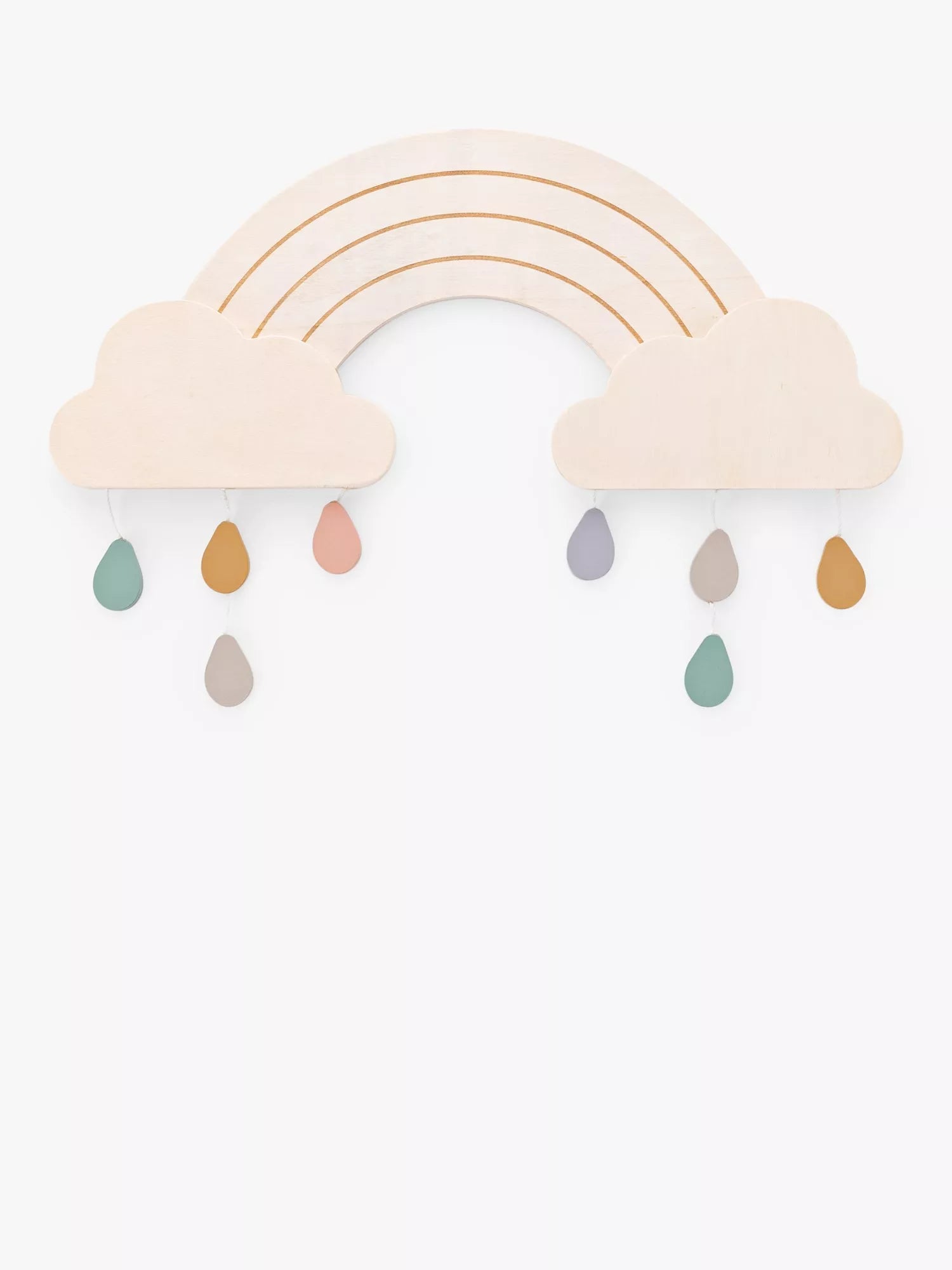 John Lewis Rainbow Drops wall hanging, imported from the UK