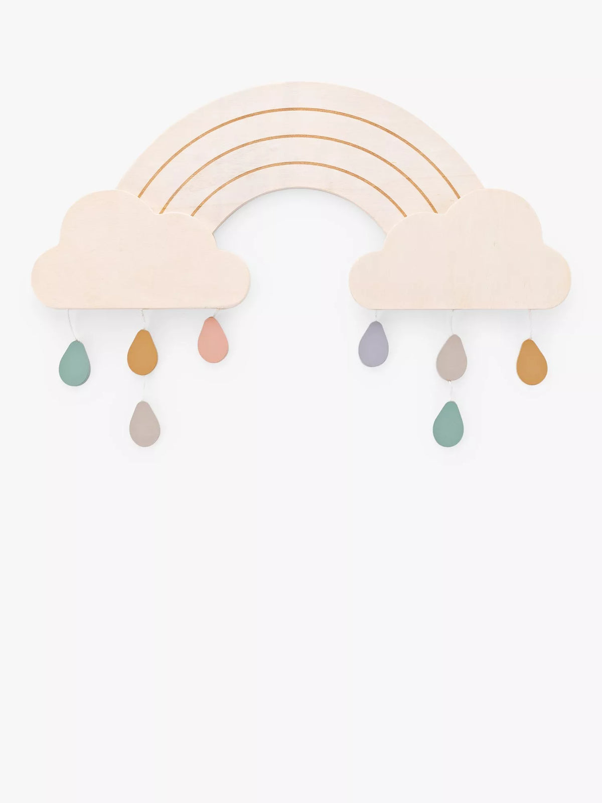 John Lewis Rainbow Drops wall hanging, imported from the UK