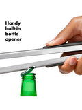 OXO stainless steel BBQ turner and tongs set from a British brand