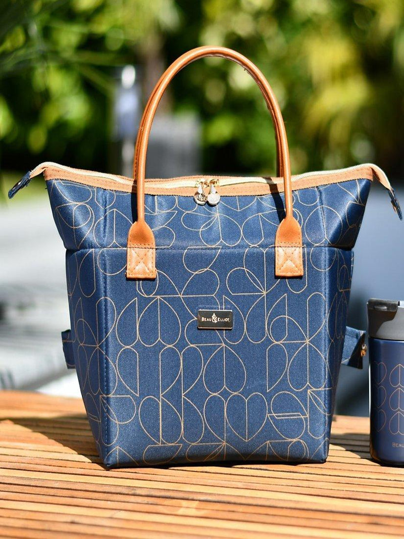 Beau & Elliot navy lunch tote 7L, imported from the UK