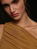 PDPAOLA initial crystal pendant necklace in gold - British product