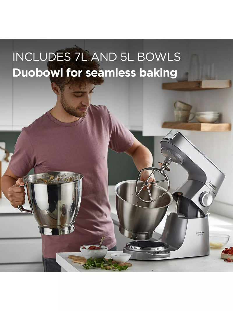Kenwood Titanium Chef Baker XL stand mixer 7L (British brand)