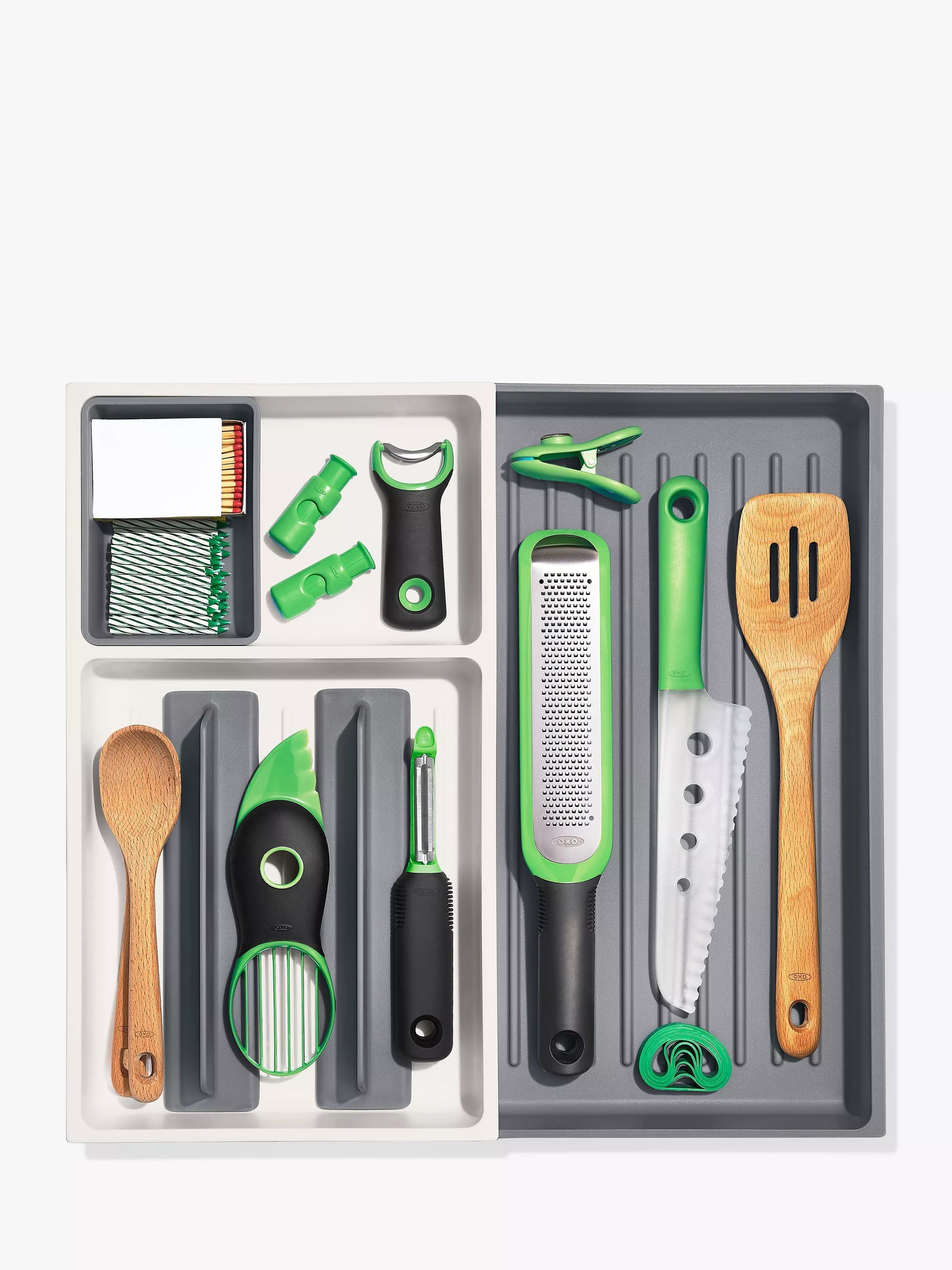 OXO Good Grips grey drawer organizer - British product