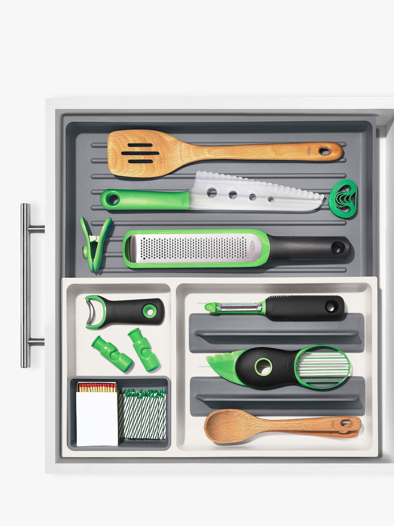 OXO Good Grips grey drawer organizer - British product