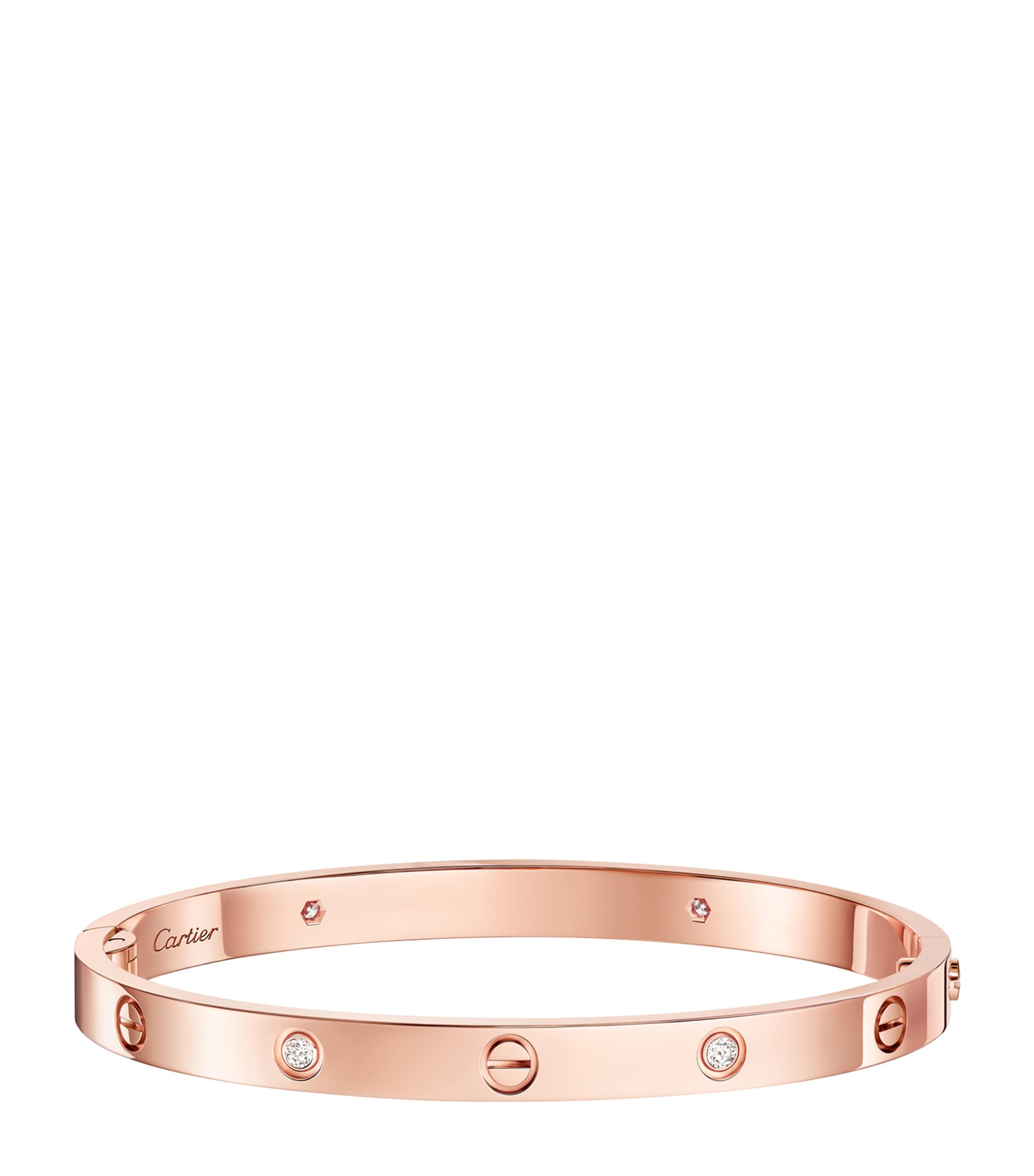 Cartier LOVE bracelet medium rose gold diamond - British product