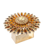 Joanna Buchanan crystal flower napkin rings set of 4 (British brand)