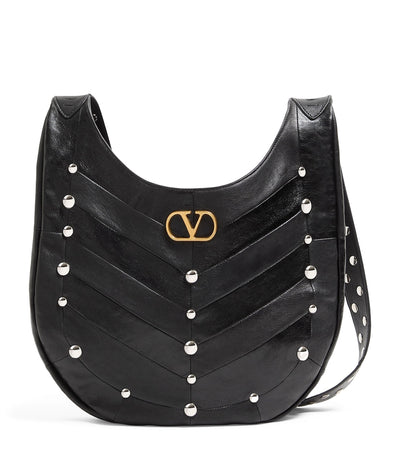 Harrods Valentino Garavani Medium Leather Hoboho Shoulder Bag- Buy online at McGrocer