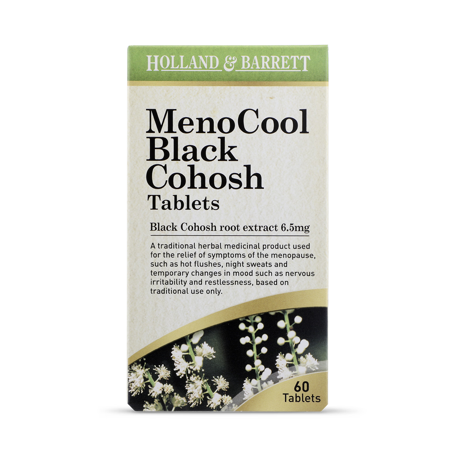 Holland & Barrett MenoCool Black Cohosh 60 Tablets, UK version