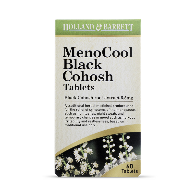 Holland & Barrett MenoCool Black Cohosh 60 Tablets, UK version