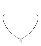 Messika white gold diamond Care(s) necklace 0.09ct, UK version