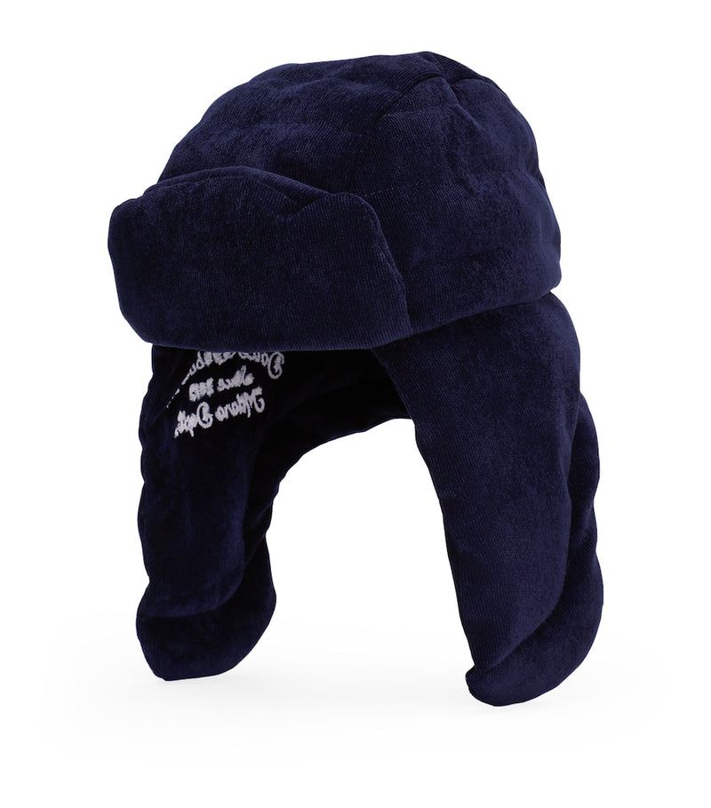 Dolce&Gabbana kids velvet embroidered ear-warmer hat - British product