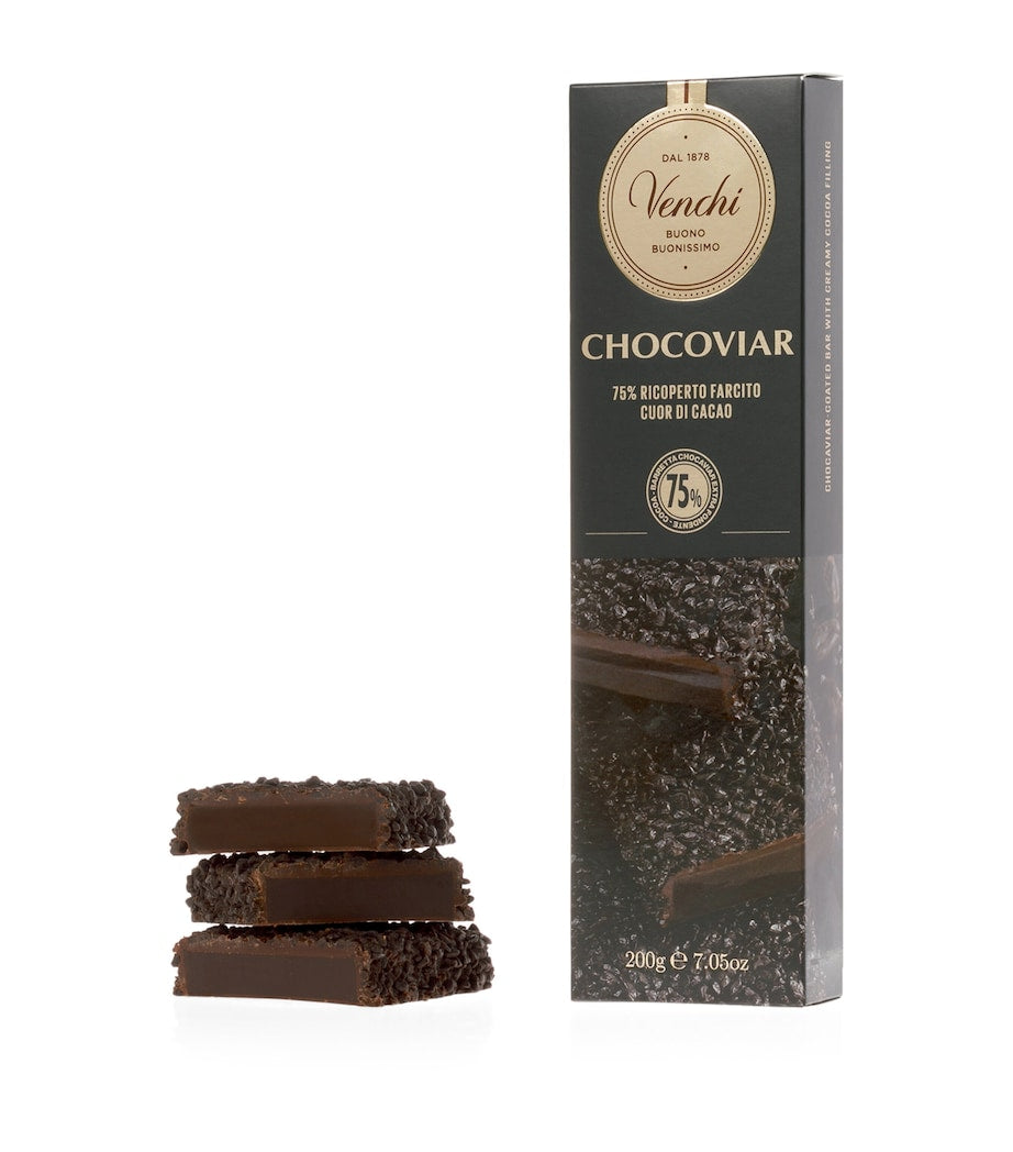 Venchi dark chocolate Chocoviar soft bar 200g, UK version
