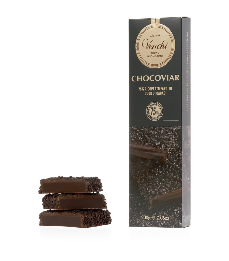 Venchi dark chocolate Chocoviar soft bar 200g, UK version