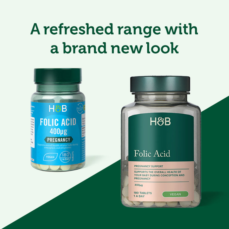 Holland & Barrett folic acid tablets 180ct, UK version