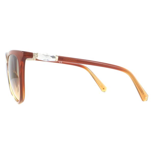 Swarovski cat eye acetate sunglasses brown gradient (British brand)